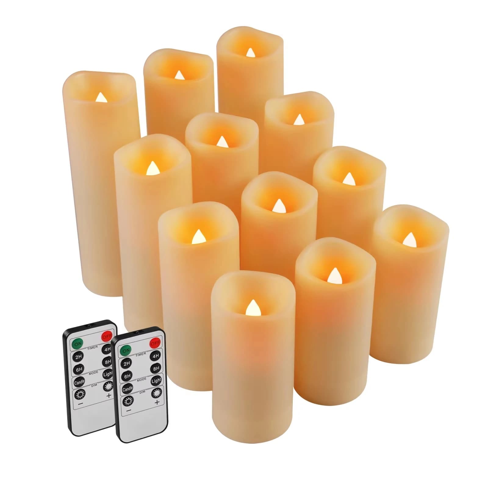 Bougies LED étanches sans flamme avec télécommande pour festivals, mariages, décorations de maison e