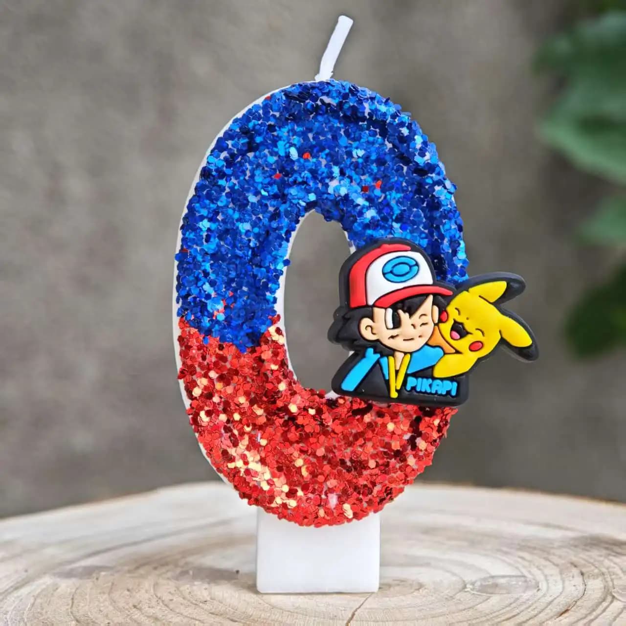 Bougie monstre Pokemon mignonne pour enfants, décoration de gâteau d'anniversaire, fournitures de fi