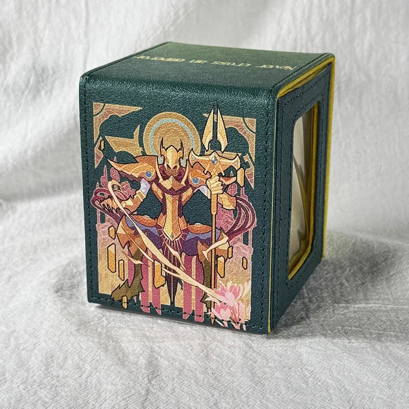 Azirs The Emperor Of The Sands DIY Boîte à cartes en cuir grande capacité, épaissie, pour collection