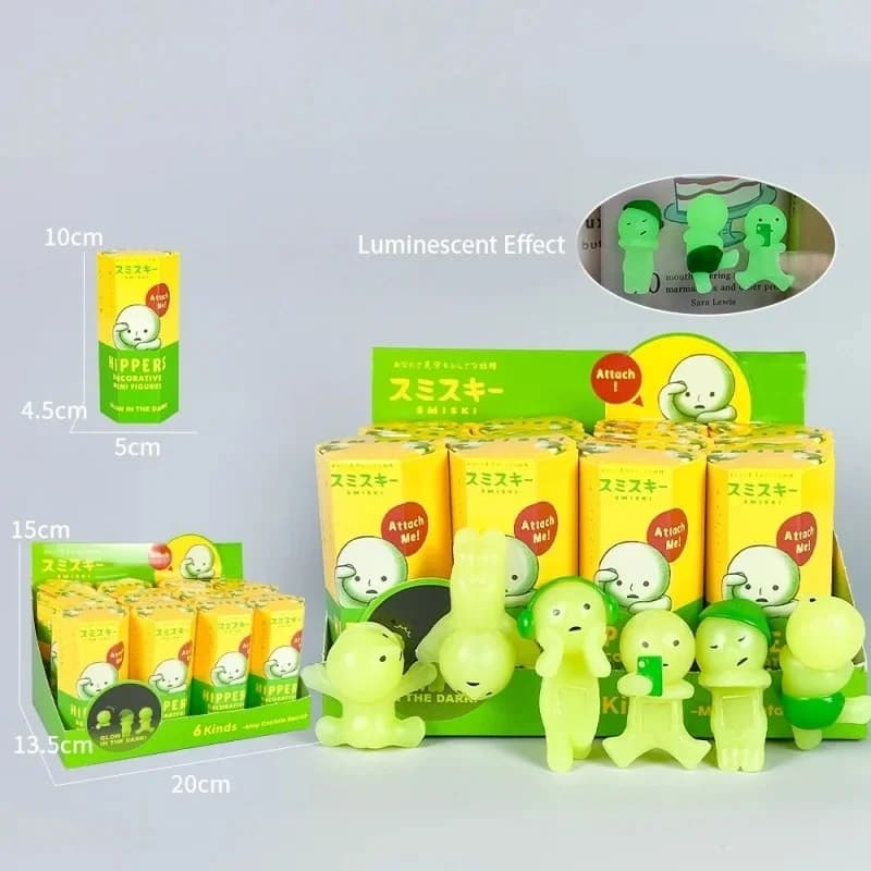 Mini Boîte Mystère Série Noctilucente Figurine Mignonne Miniature 1 pièce 2 pièces 4 pièces 6 pièces