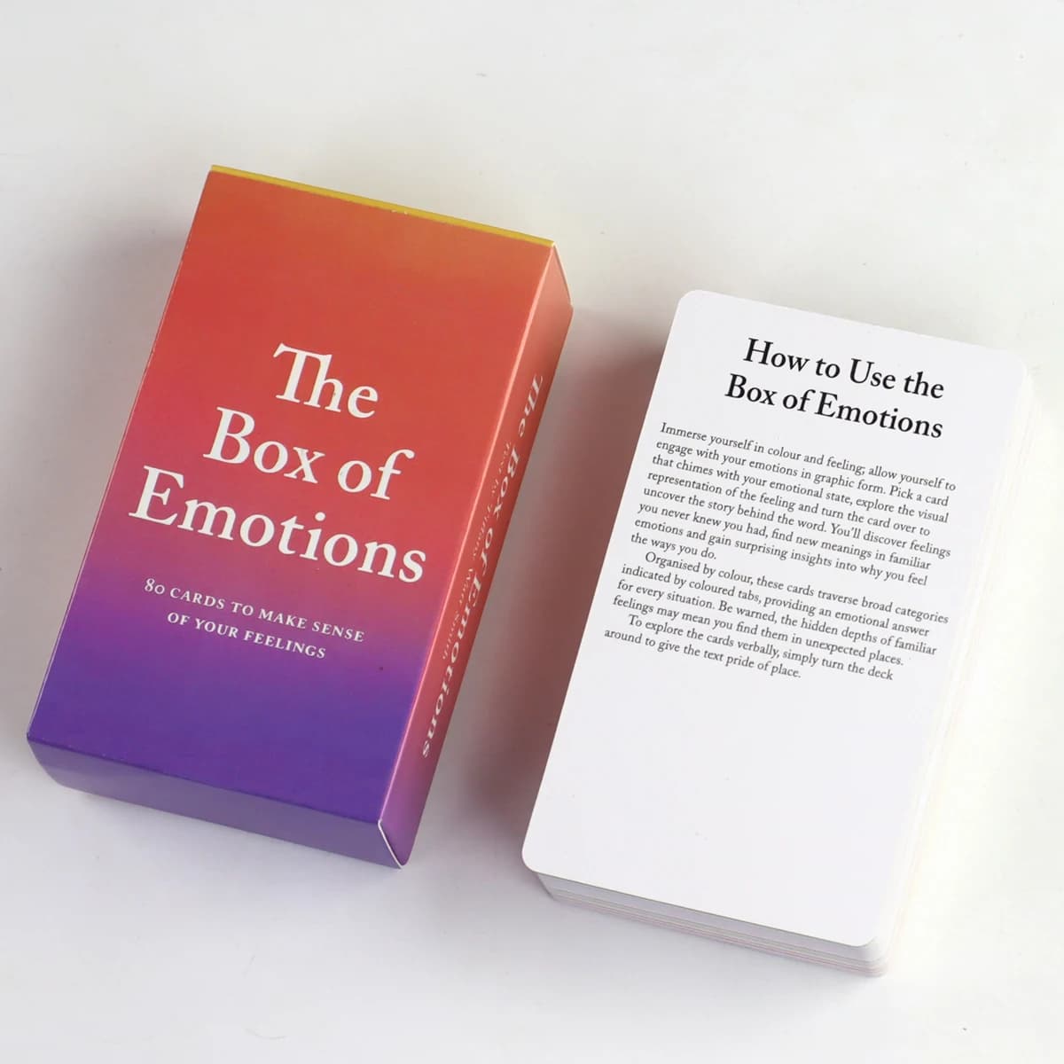 La boîte des émotions 10,3*6 cm - 80 cartes pour rendre le sens des vos sentiments