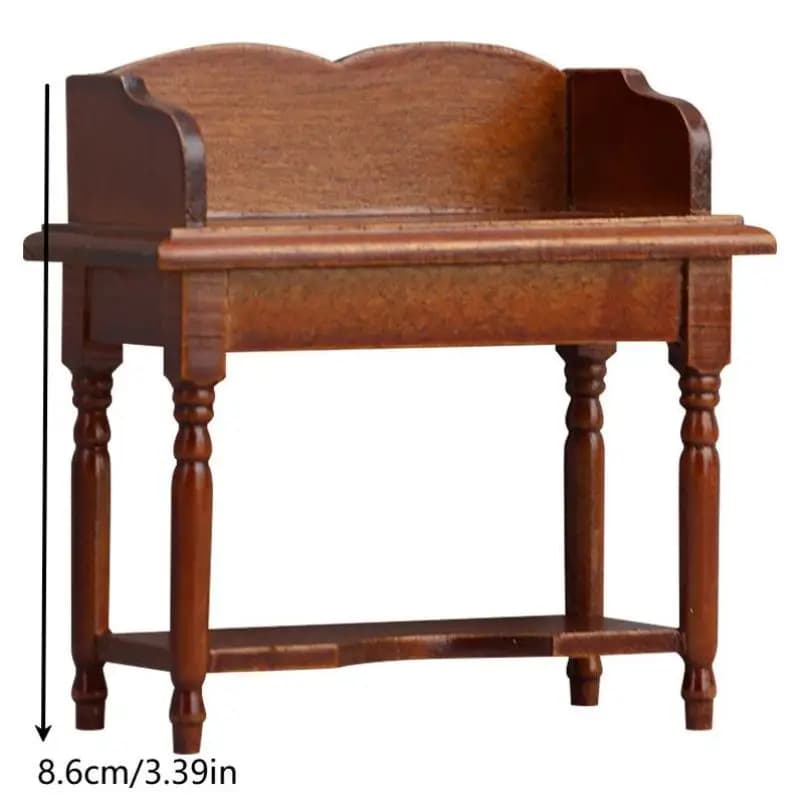 Accessoire miniature pour maison de poupée, modèle de meuble de bureau pour coiffeuse 1:12 ; Jouet d