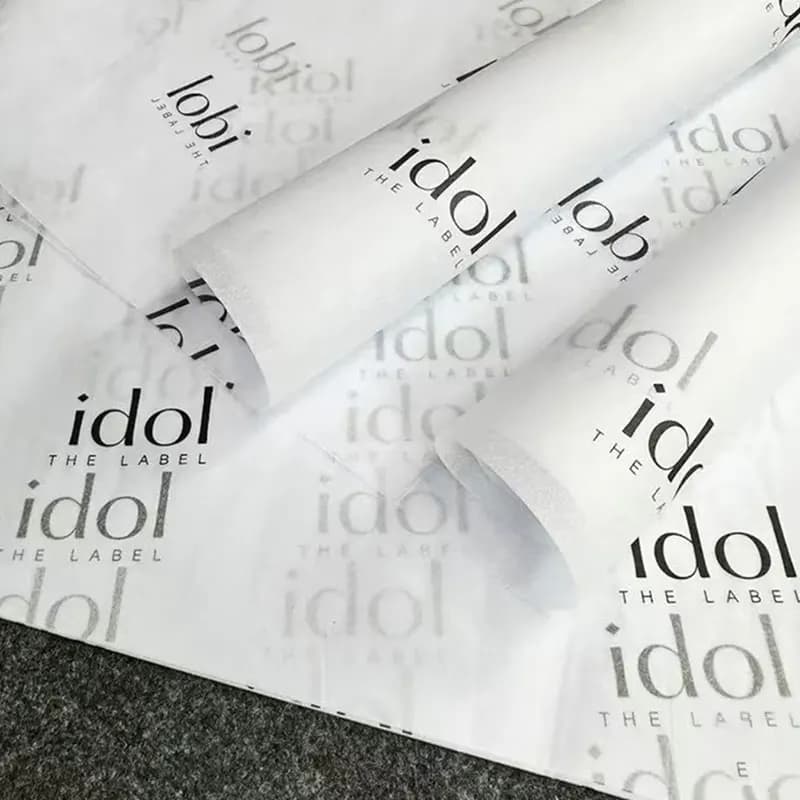 Papier d'emballage cadeau personnalisé avec logo, papier d'emballage pour bouquets, vêtements, bijou