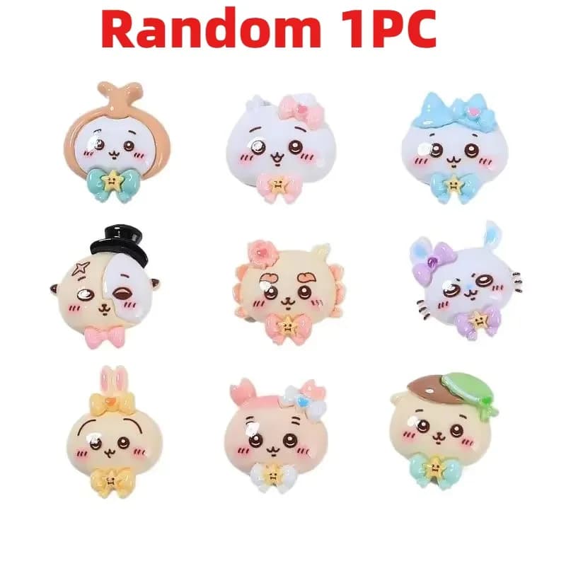 100 pièces/lot C\hiikawa DIY Accessoires en résine Bijoux Hachiware Usaki Épingle à cheveux faite à