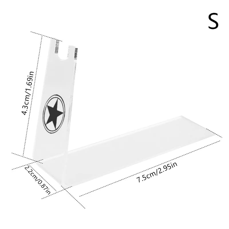 Présentoir de Magasin en Acrylique Transparent pour Pistolets – Support Extérieur pour Modèles d'Arm