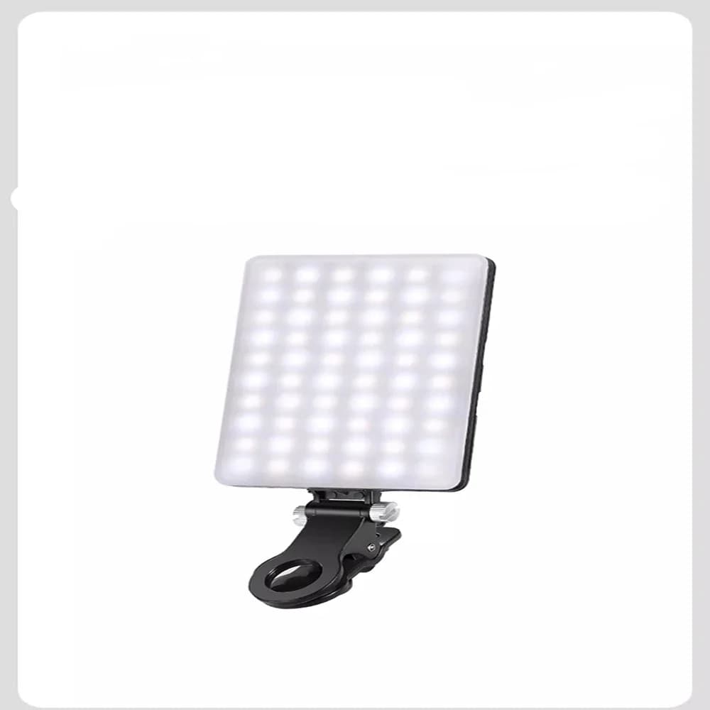 Lumière de remplissage pour téléphone portable, Rechargeable, 3 Modes de luminosité réglable, lampe
