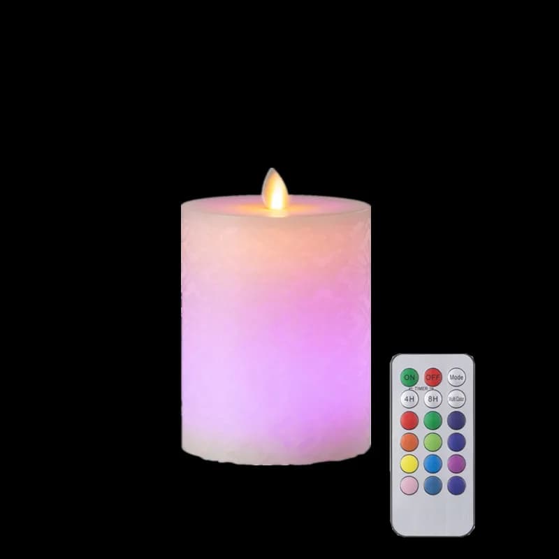 3/1 pièces bougies Led en cire véritable avec télécommande Led bougies électriques sans flamme lampe