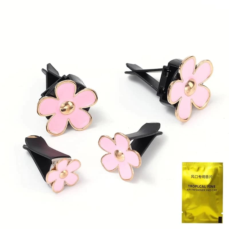 Clip de parfum pour grille d'aération de voiture, petite marguerite, mignon, diffuseur d'arôme, pend