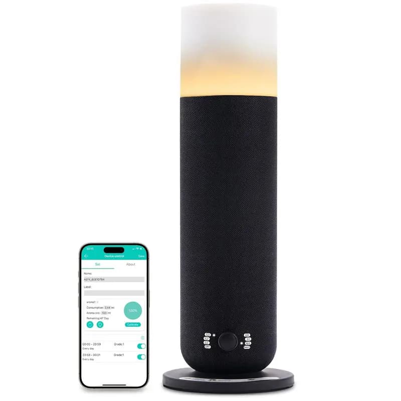 Diffuseur de parfum de chambre d'hôtel, diffuseur d'huile essentielle sans eau avec lampe d'ambiance