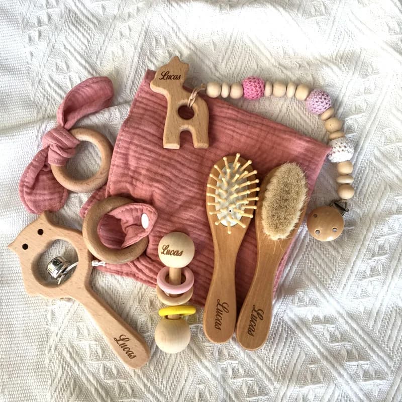 Ensemble de Jouets de Bain avec Nom Personnalisé pour Enfant, Fournitures de Photographie, Cadeau de Naissance