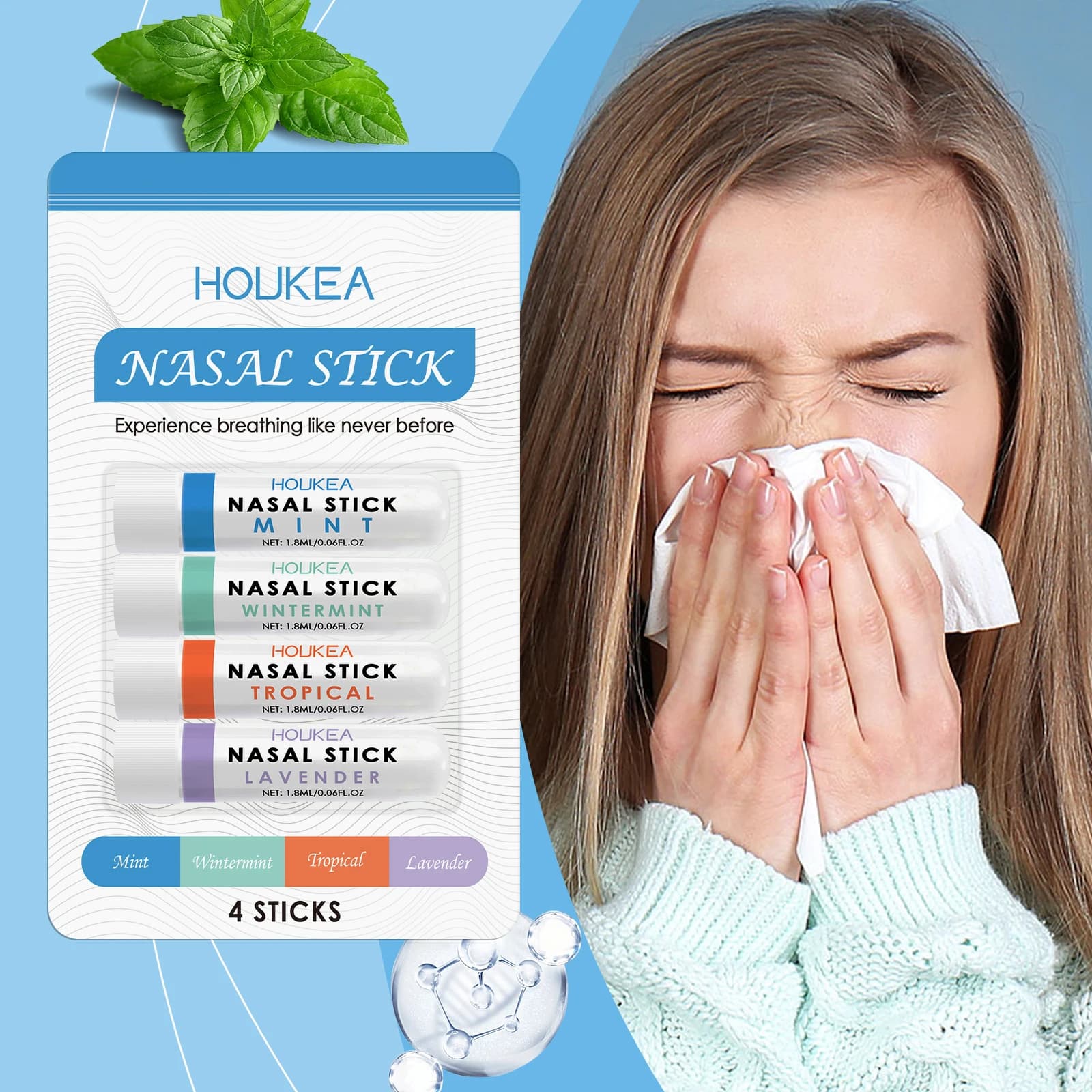 Kit de soin du nez naturel et doux, nettoyez votre nez et profitez d'un air frais