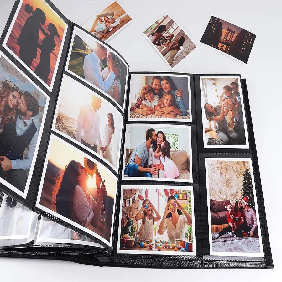 Album Photo 500 pochettes, album Photo de mariage familial de très grande capacité pouvant contenir des photos horizontales et verticales 4x6 pouces