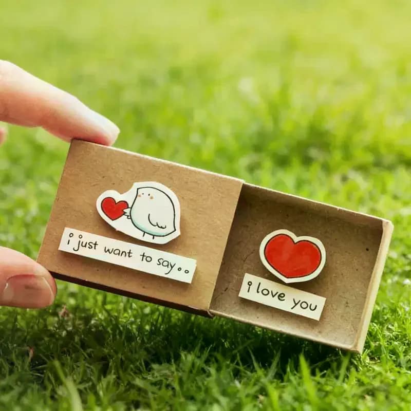 1 pièce, boîte à messages romantique « Je t'aime »