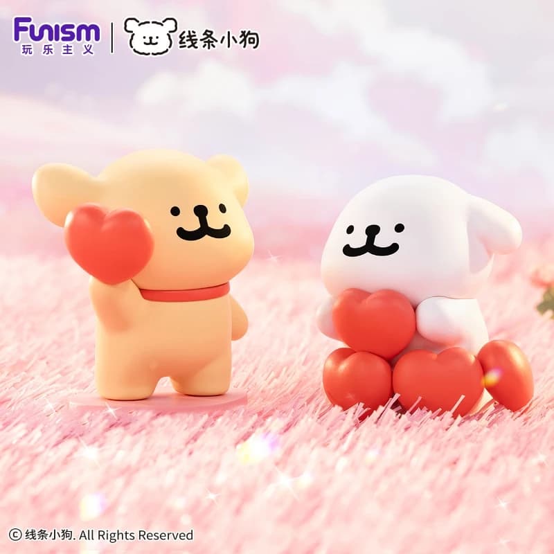 Boîte aveugle de la série maltais Happy Snuggling, figurines d'anime, chiot mignon, collection de bureau, modèle d'ornements, jouet cadeau