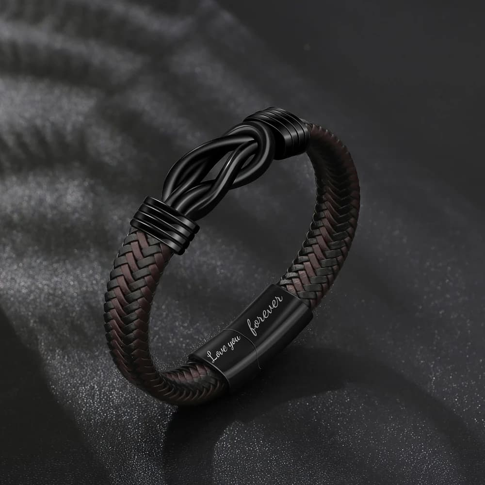 Bracelets en cuir pour hommes, cadeaux d'anniversaire pour papa, nouveau papa, assesso be brother, garçons, Noël, Saint Valentin, fête des pères
