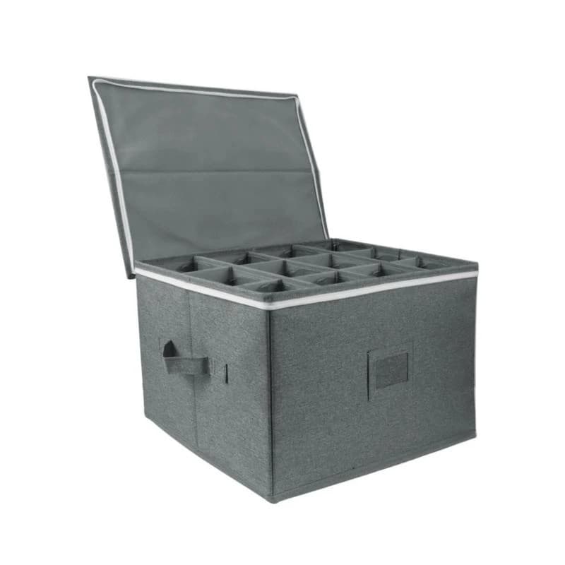 Organisateur boîte à vin pliable contient 12 verres à champagne blanc rouges y5gb