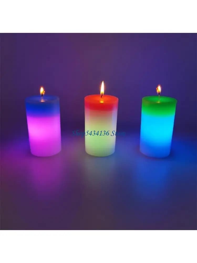 Bougie LED créative à couleur changeante