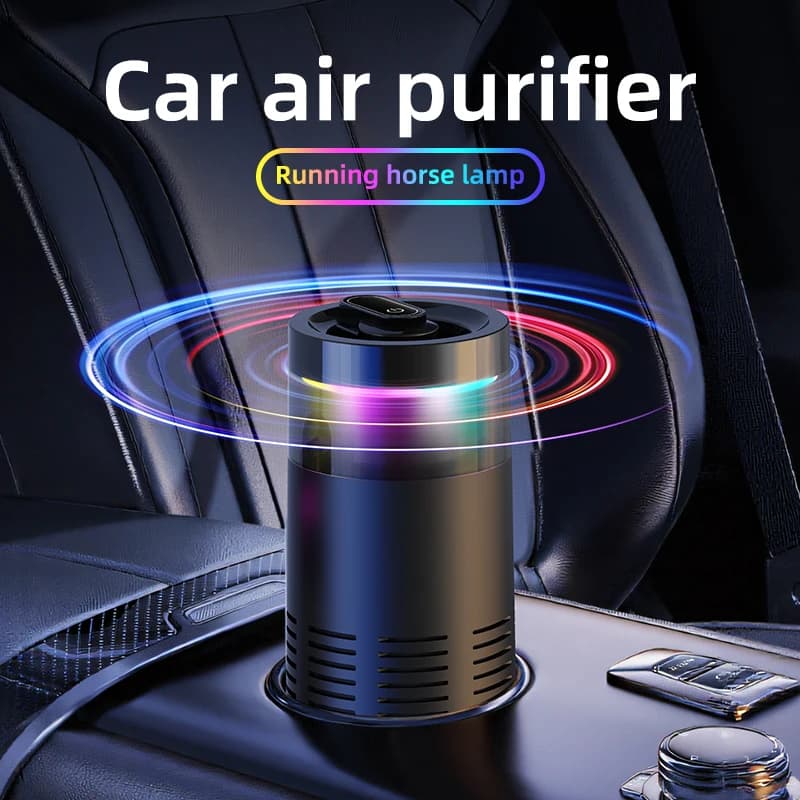 Mini Diffuseur Purificateur d'Air pour Voiture, Aromathérapie, Humidificateur, Désodorisant, Générateur d'Ions Monté pour Huiles Essentielles et Parfums