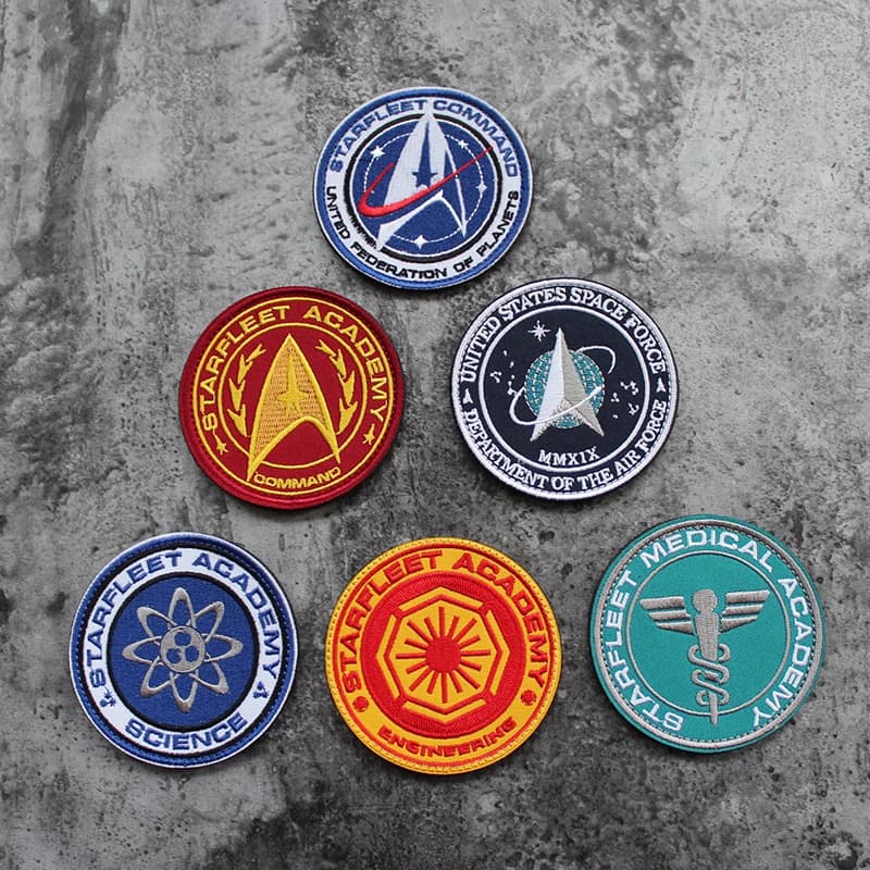 Accessoires de sac d'extérieur, série spatiale brodée, Badge de ventilateur militaire, veste, brassard, bricolage, morale, couture, sac à dos, Patch à crochet et boucle