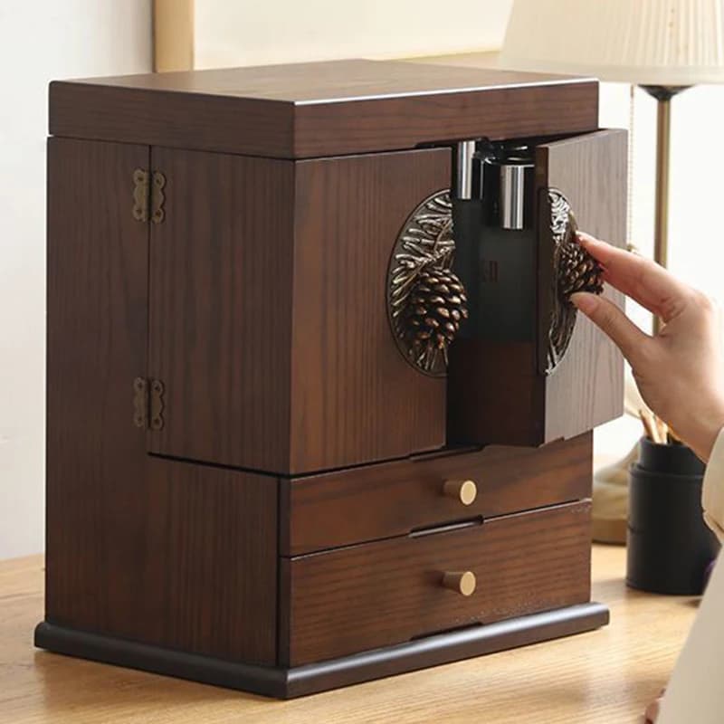 Boîte à bijoux de luxe en bois