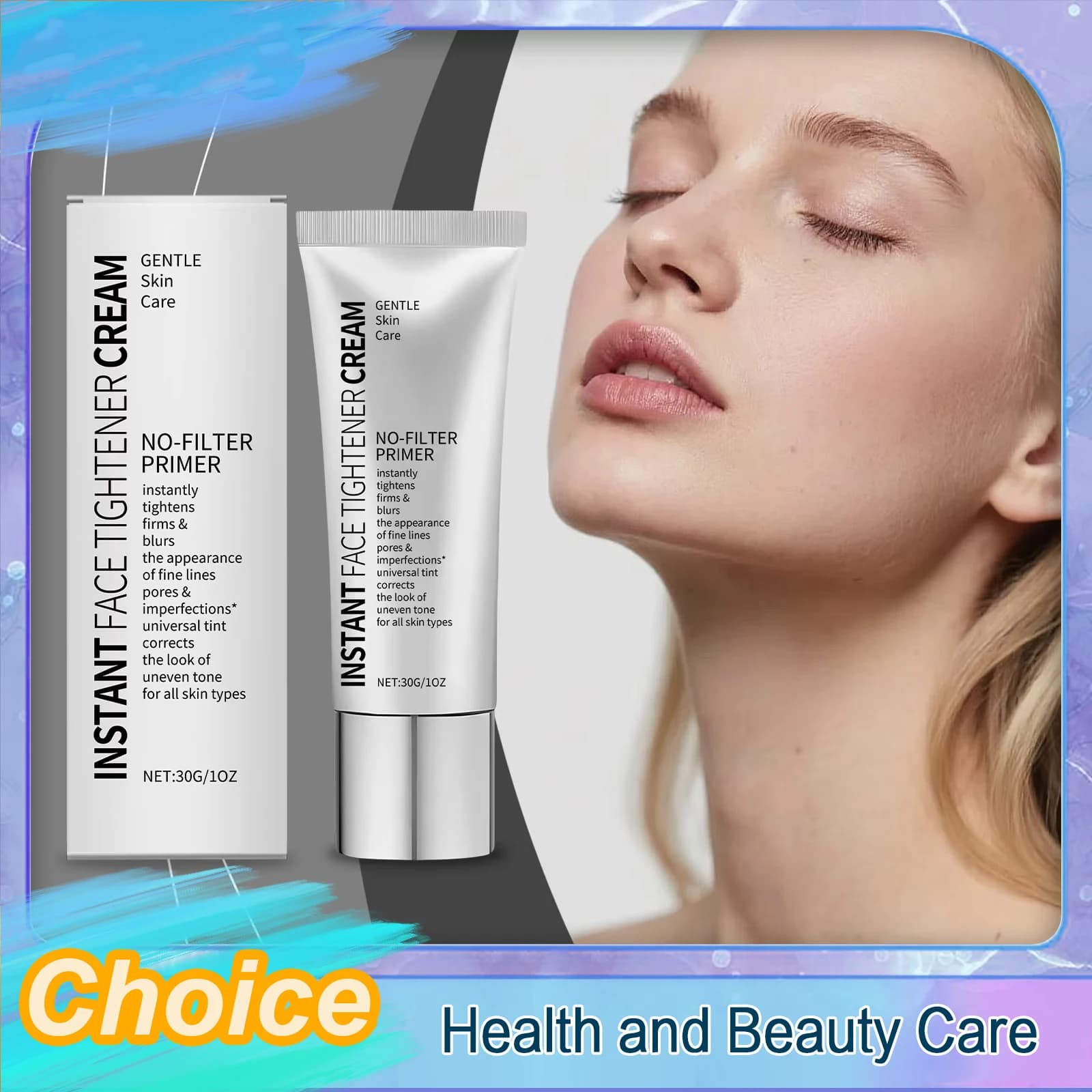 Base de maquillage hydratante pour le visage, soin des ridules fines, hydratation intense, crème douce, protection non irritante