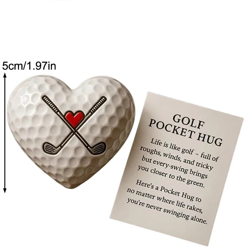 Abrasse de poche de golf, cadeau de golf inspirant avec carte de message encourageante, petit cadeau pour les amateurs de golf, cadeau de golf attentionné