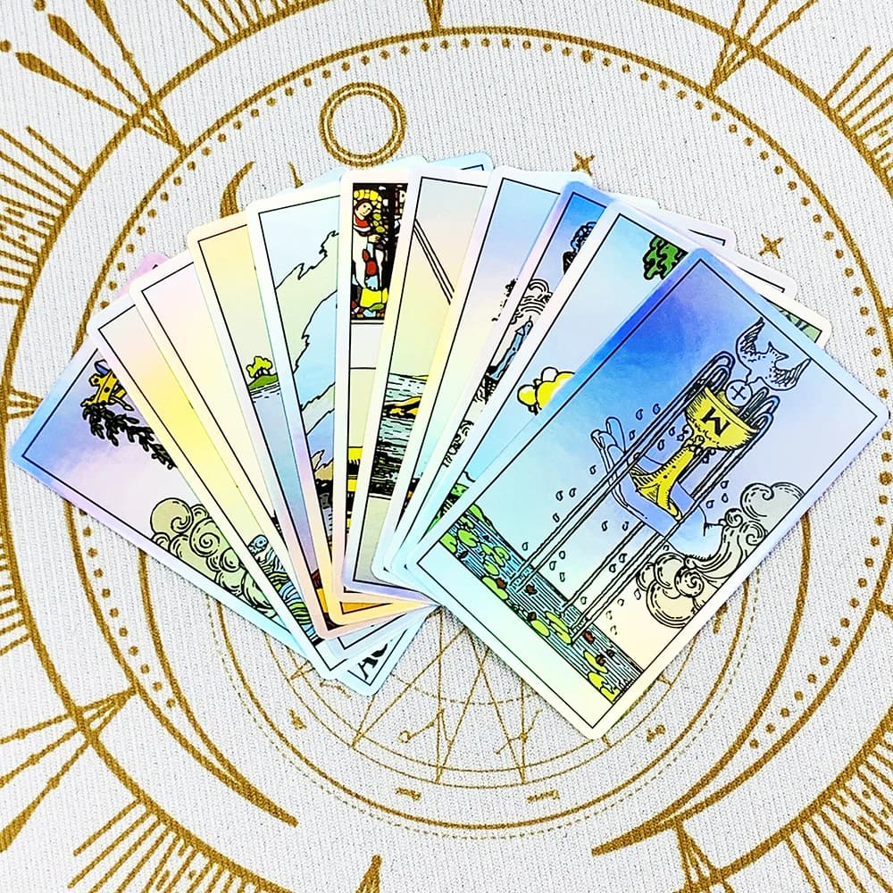 Tarot Oracle 78 pièces cartes spécialement conçues divertissement familial destin Divination jeu de cartes, jeux de vacances, cadeaux de noël