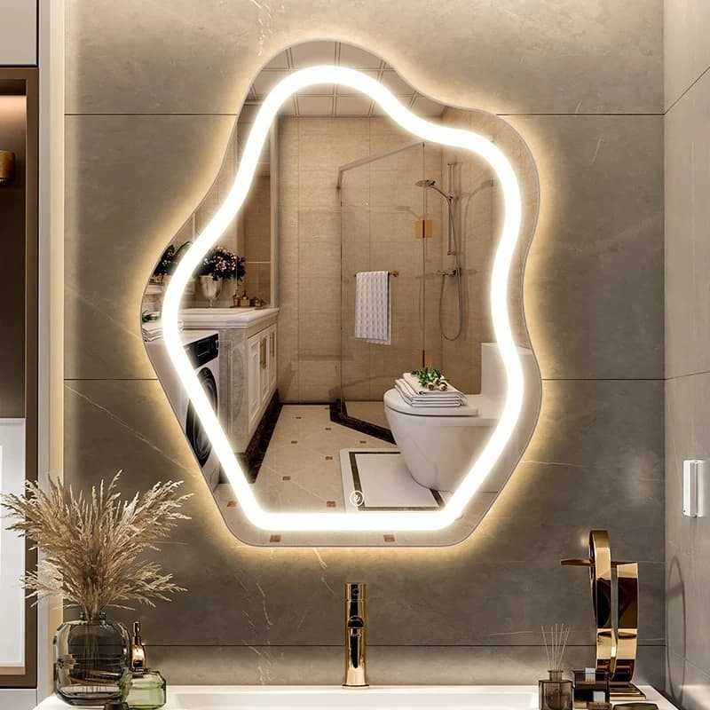 Miroir de salle de bain LED mural