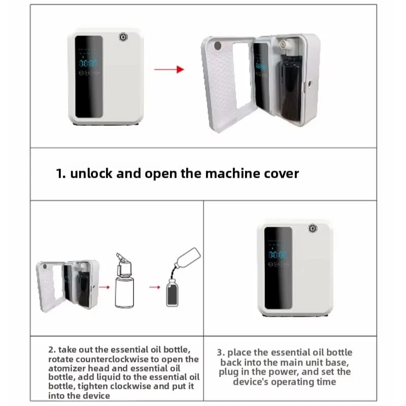 Diffuseur d'arômes automatique pour hôtel commercial de 500 ml