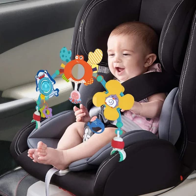 Arc de poussette pour bébé, jouet videur, arc d'activité, jouets de motricité Fine, développement sensoriel, jouets de siège de voiture pour bébé