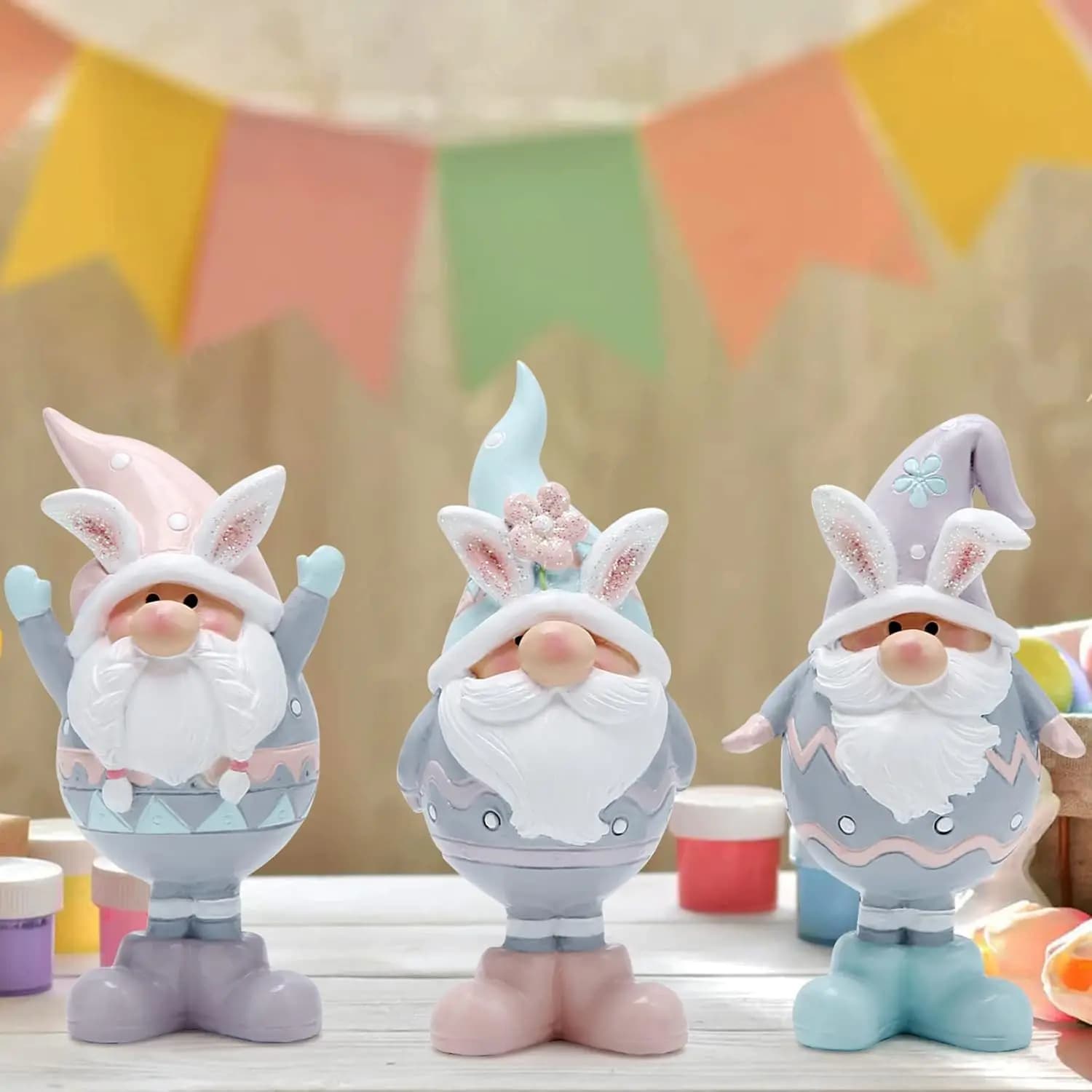 Décorations de lapin de pâques pour la maison