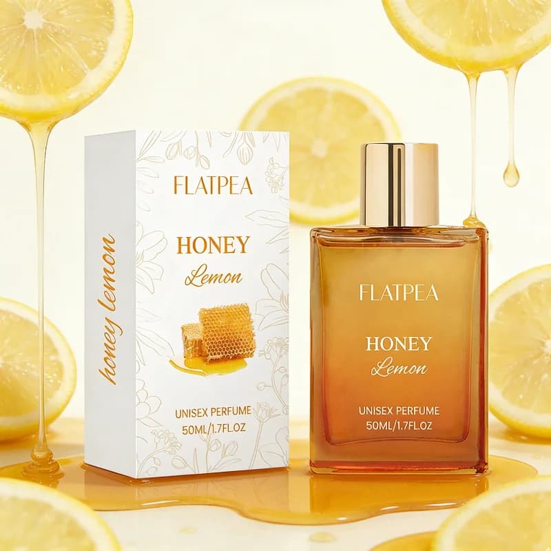 Parfum Gourmand Rose Miel, Miel Citron Cassis Floral Fruité, Senteur Douce Longue Durée, Eau de Parfum