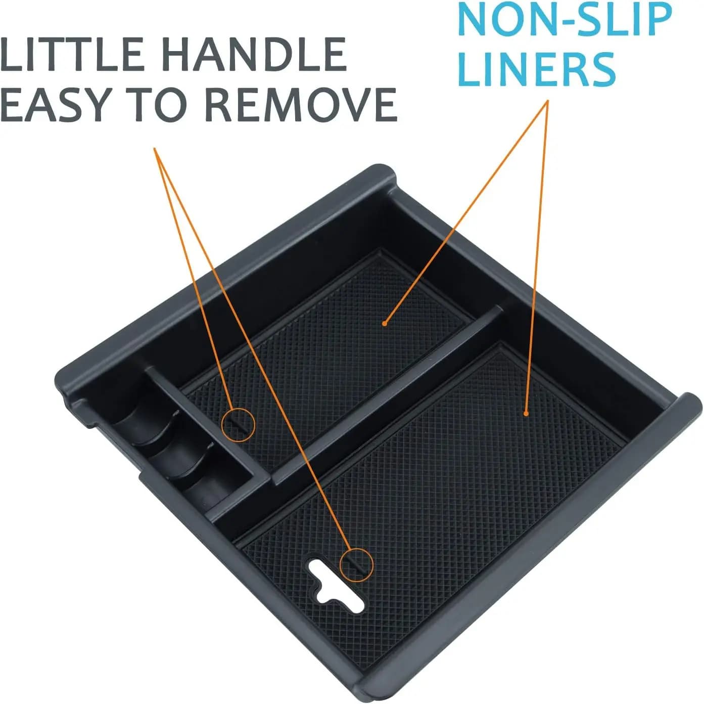 Accessoire de console centrale, insert de boîte en matériau ABS, adapté pour Toyota Keepoma, 2016-2023