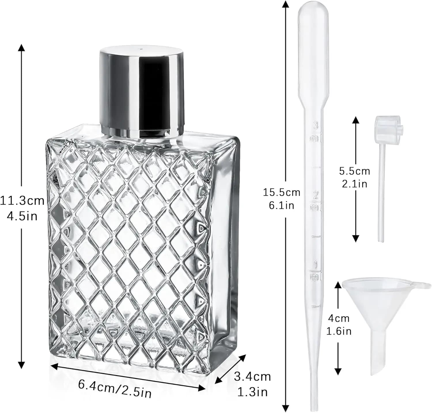 Bouteille de parfum Vintage à brume Fine, pulvérisateur de parfum en verre rechargeable de voyage pour hommes et femmes, outil de distribution gratuit, 100ml, 1 pièce
