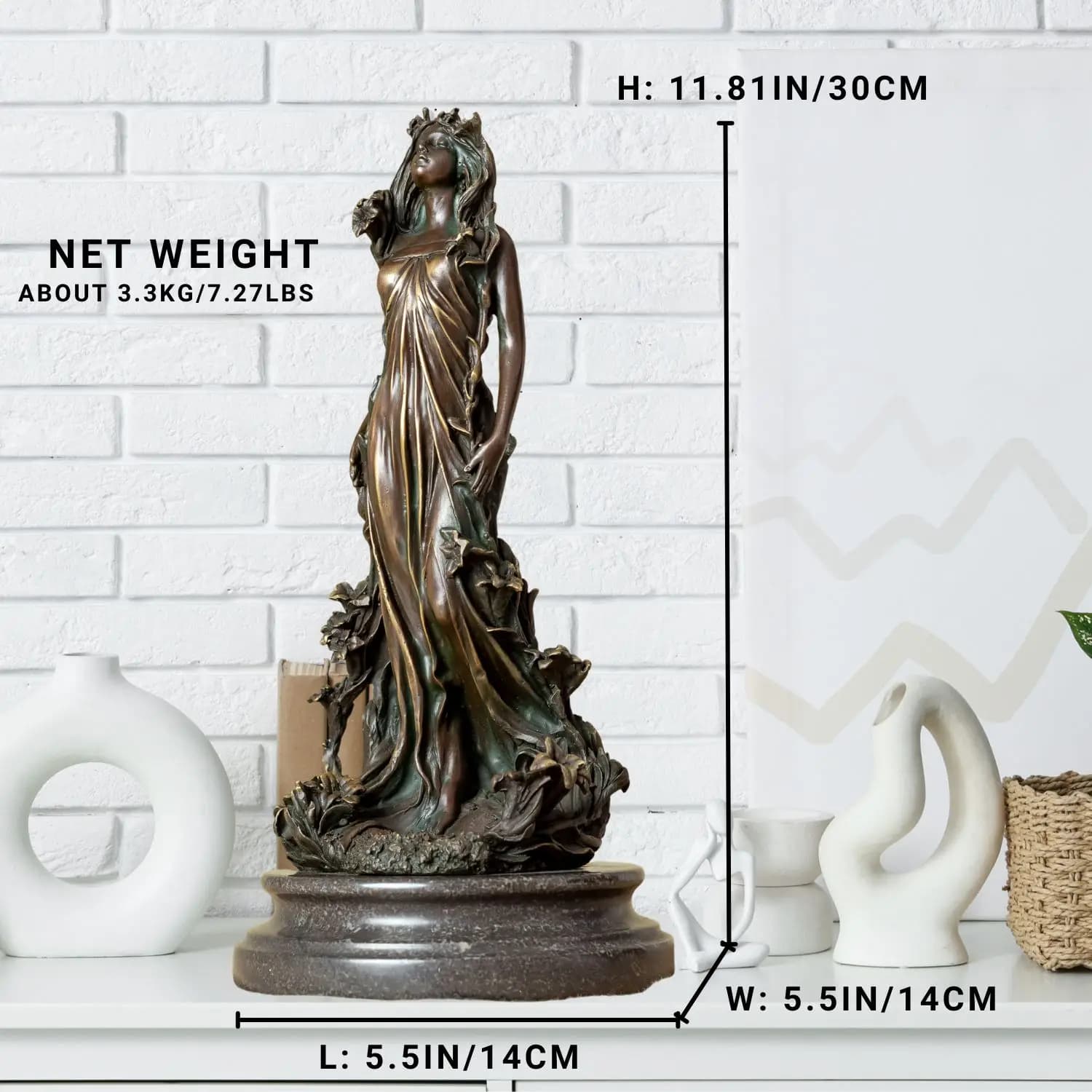 Sculpture en bronze Aphrodite pour la décoration intérieure