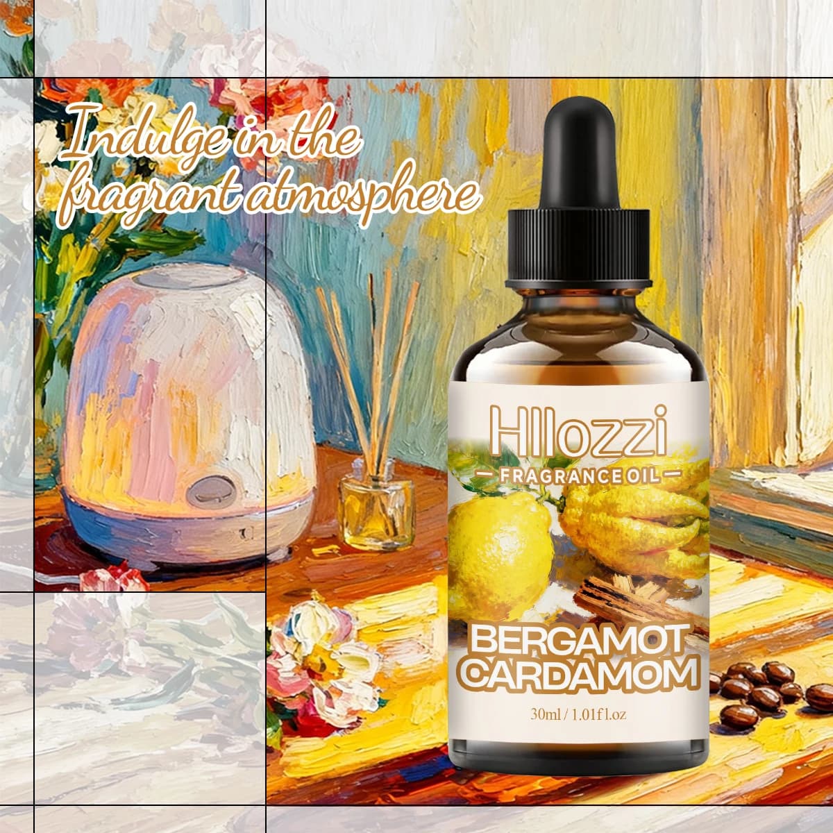 HUILE PARFUMÉE BERGAMOTE CARDAMOM Convient aux humidificateurs, diffuseurs d'arômes, utilisation à la maison et en voiture, huiles essentielles parfumées pour bricolage