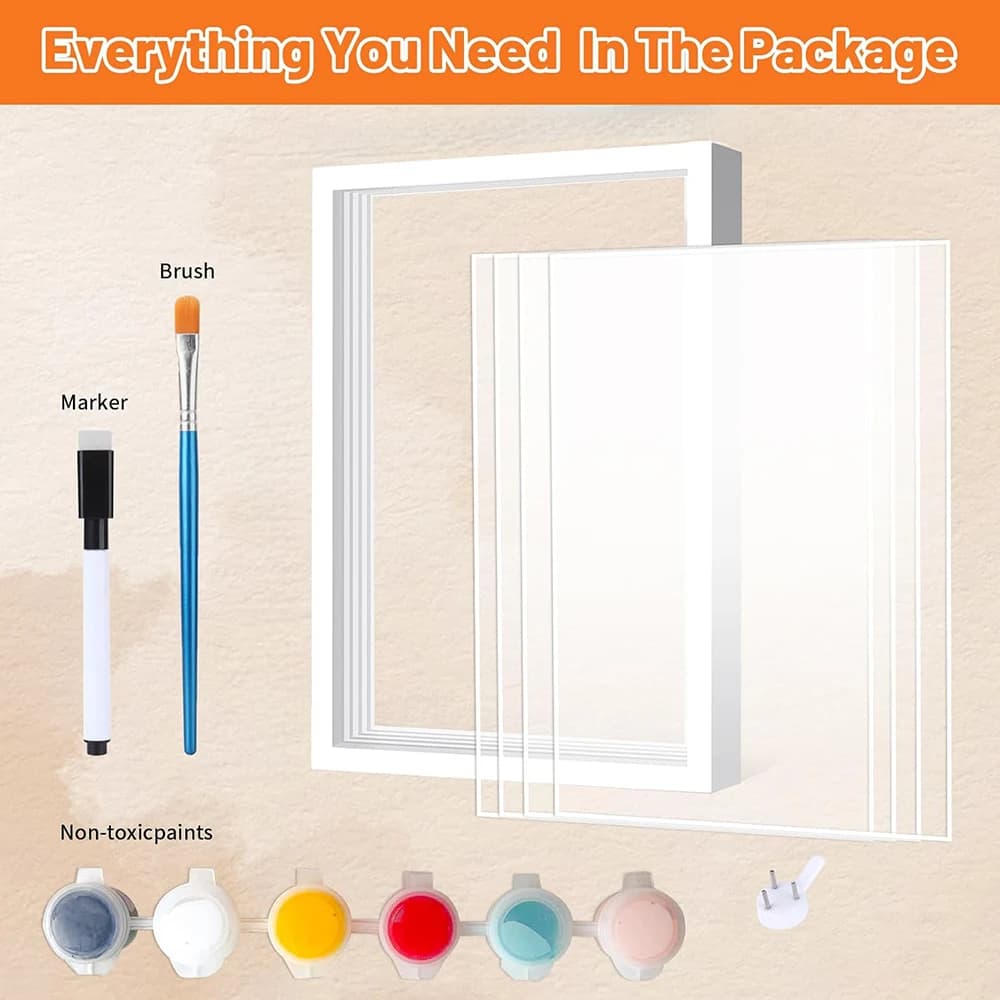 Kit d'empreintes de mains familiales, cadre souvenir artisanal de noël, ornement personnalisé imprimé à la main, décoration de maison, cadeaux, cadre Photo pour Parents