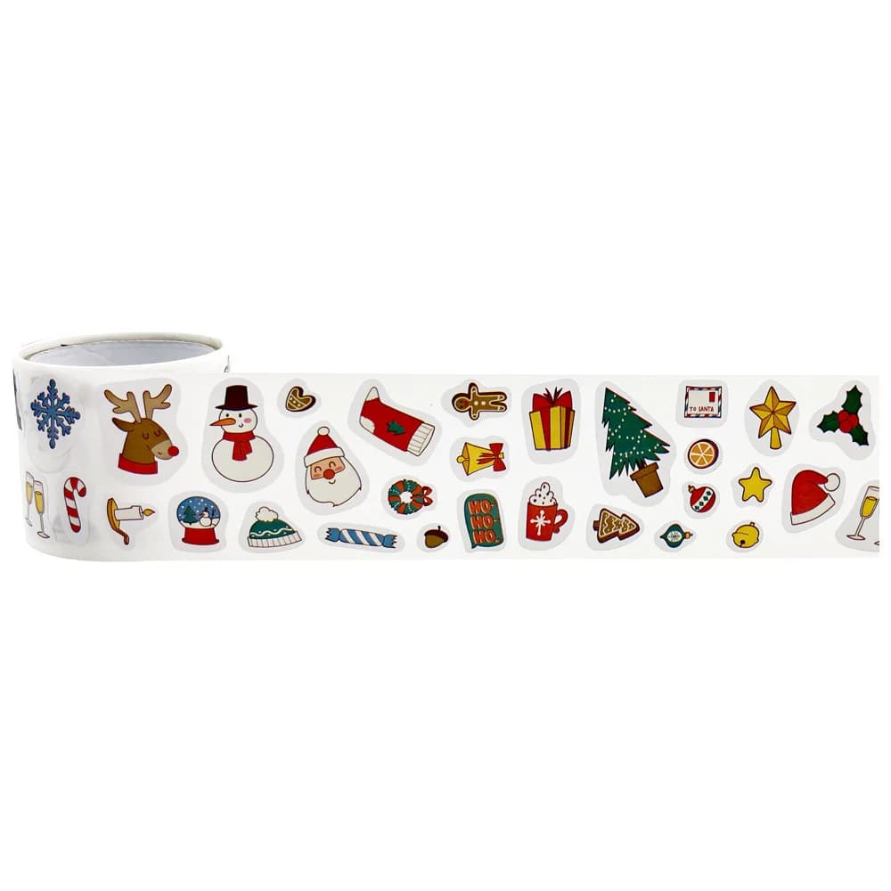 Autocollants de dessin animé sur le thème de Noël pour enfants, étiquette autocollante créative, récompense d'encouragement, jouet de bricolage, nouveau, 300 pièces