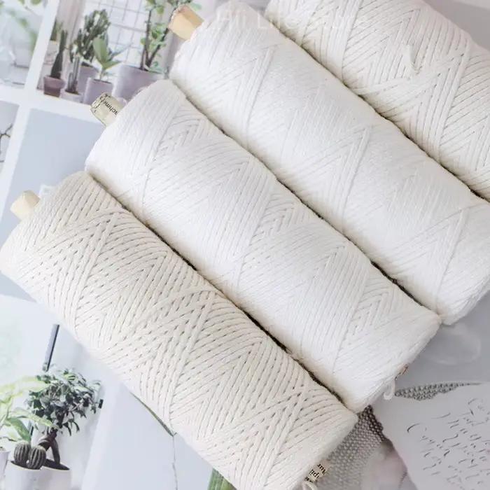 Mèches de bougie tissées en coton pour fabrication de bougies faites à la main, avec plusieurs couleurs et épaisseurs pour diverses tailles de bougies occasions spéciales et intérieur