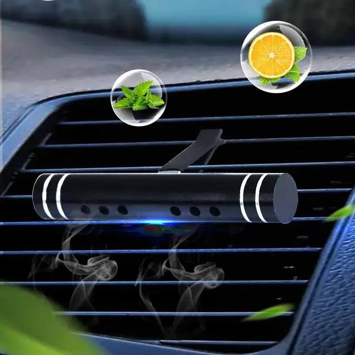 Parfum de voiture à fixation aérateur, parfum naturel, tiges nanofibres, réglage d'intensité, adapté à tous types de bouches d'aération, pour véhicules et espaces intérieurs