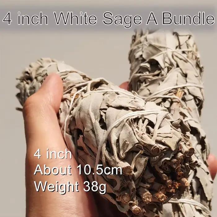 Bundle de sauge blanche et baguette de anciers de bavure de Californie, bâtons d'encens spirituels,