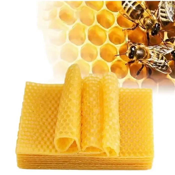 Bougies en cire d'abeille naturelle faites à la main pour la décoration de la maison et les occasions spéciales comme les soirées romantiques et les cérémonies de mariage