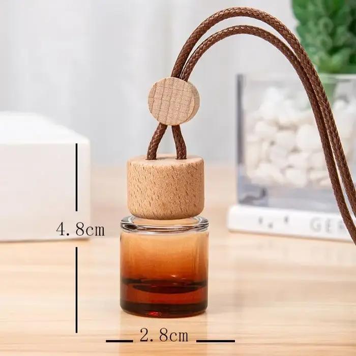 Diffuseur de parfum pour véhicule en verre transparent rechargeable avec huiles essentielles et parfums pour décoration intérieure et désodorisant d'air pour voiture et maison