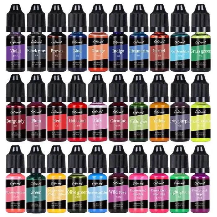 30 couleurs bougies colorants Pigment aromathérapie liquide Colorant