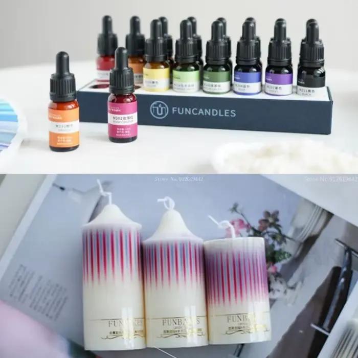 Pigment de bougie liquide concentré, coloration de bougie d'aromathérapie bricolage, pigment liquide pour coloration à haute concentration, 10ml