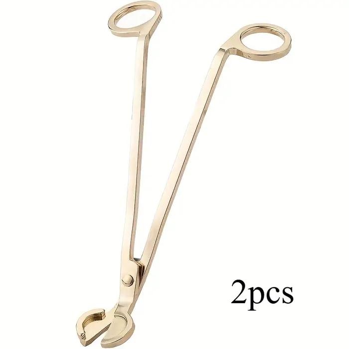 Coupe-mèche de bougie polie à portée profonde pour une combustion propre et réduction de la fumée pour amateurs de bougies et passionnés de décoration intérieure