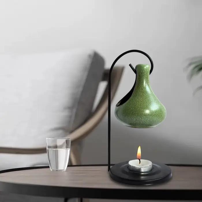 Brûleur d'huile essentielle en céramique pour salon, bureau, yoga, méditation, décoration de maison et cadeau pour occasions spéciales