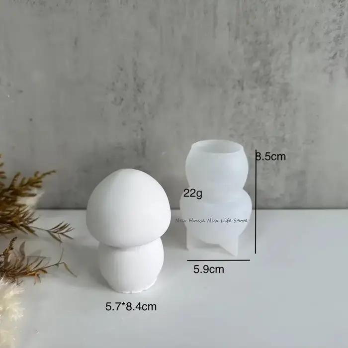 Mini moule à bougie champignon 3D fait à la main
