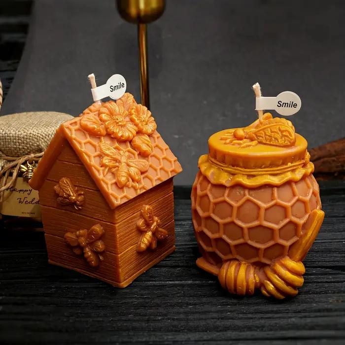 Moule à bougie 3D en silicone insecte avec motif floral pour cire, savon, résine, décoration maison et cadeau artisanal occasions spéciales