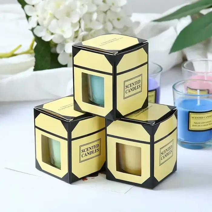 Bougie aromatique en cire de soja en forme de coupe pour ambiance de détente et bien-être occasionnelle relaxation chez soi ou à offrir